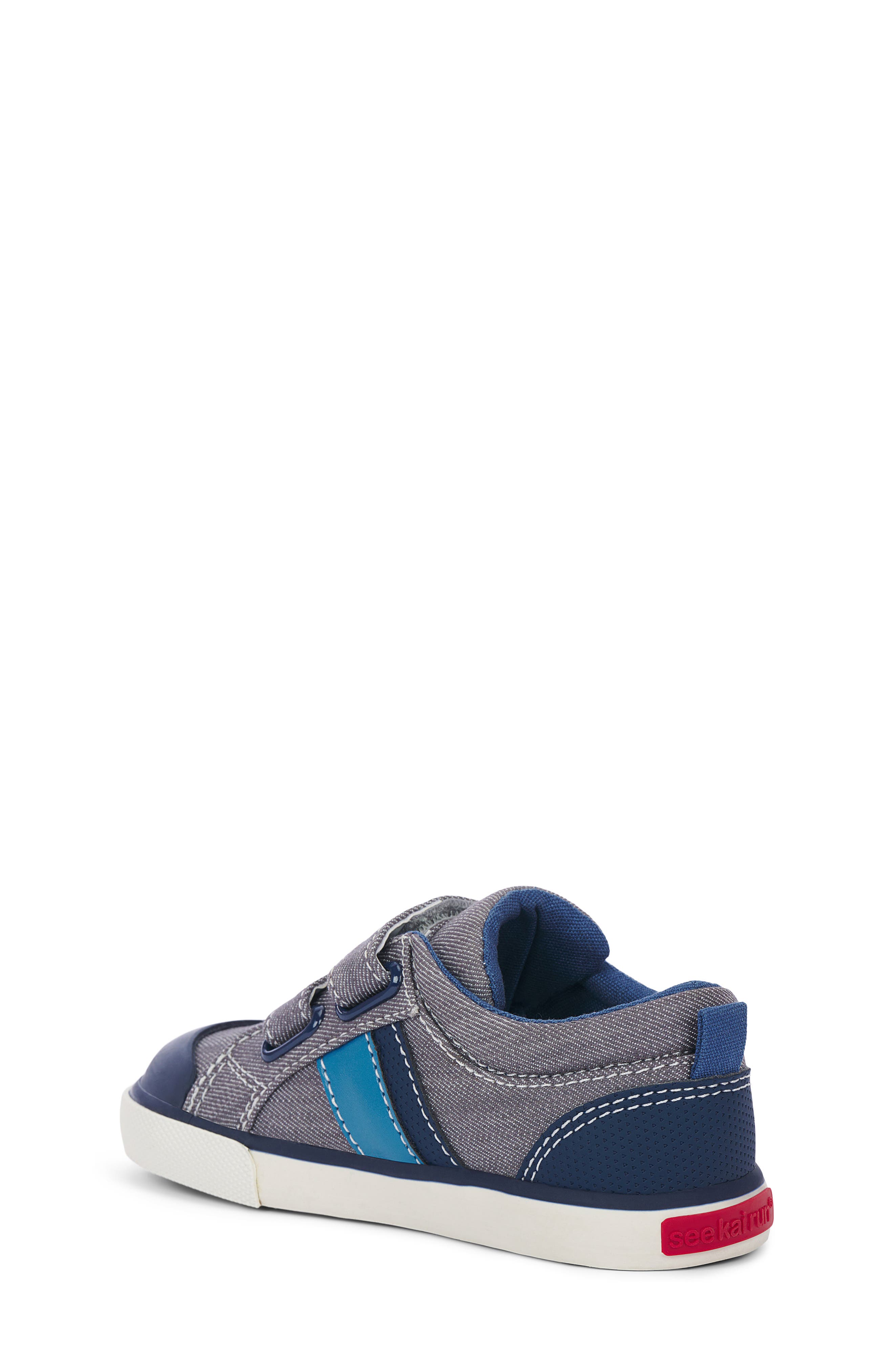 See Kai Run Russell Sneaker, Alternate, color, Gray Denim/ Navy