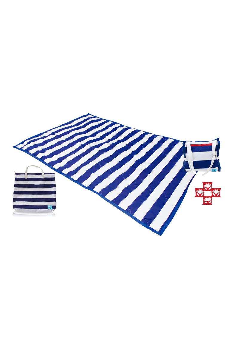 Baby Large Weighted Waterproof Blanket, Alternate, color, CABANA BLUE