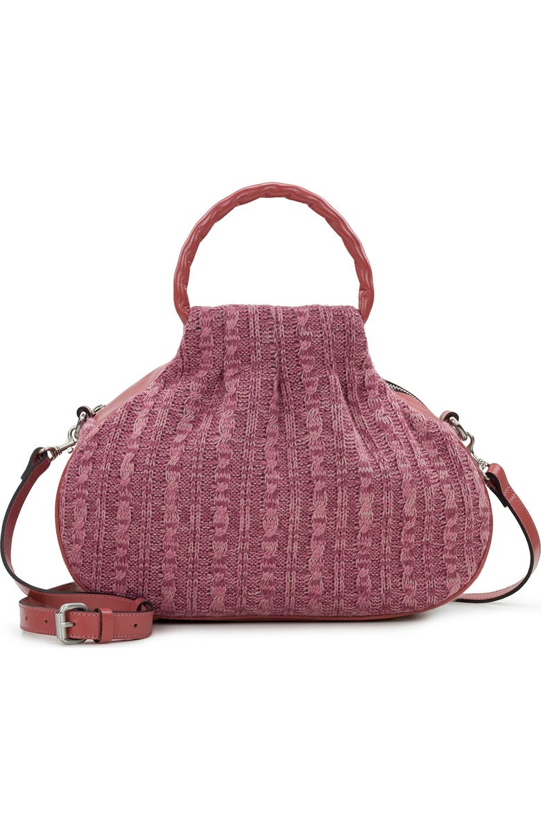 Patricia Nash Linley Tweed Bucket Bag, Main, color, Old Rose