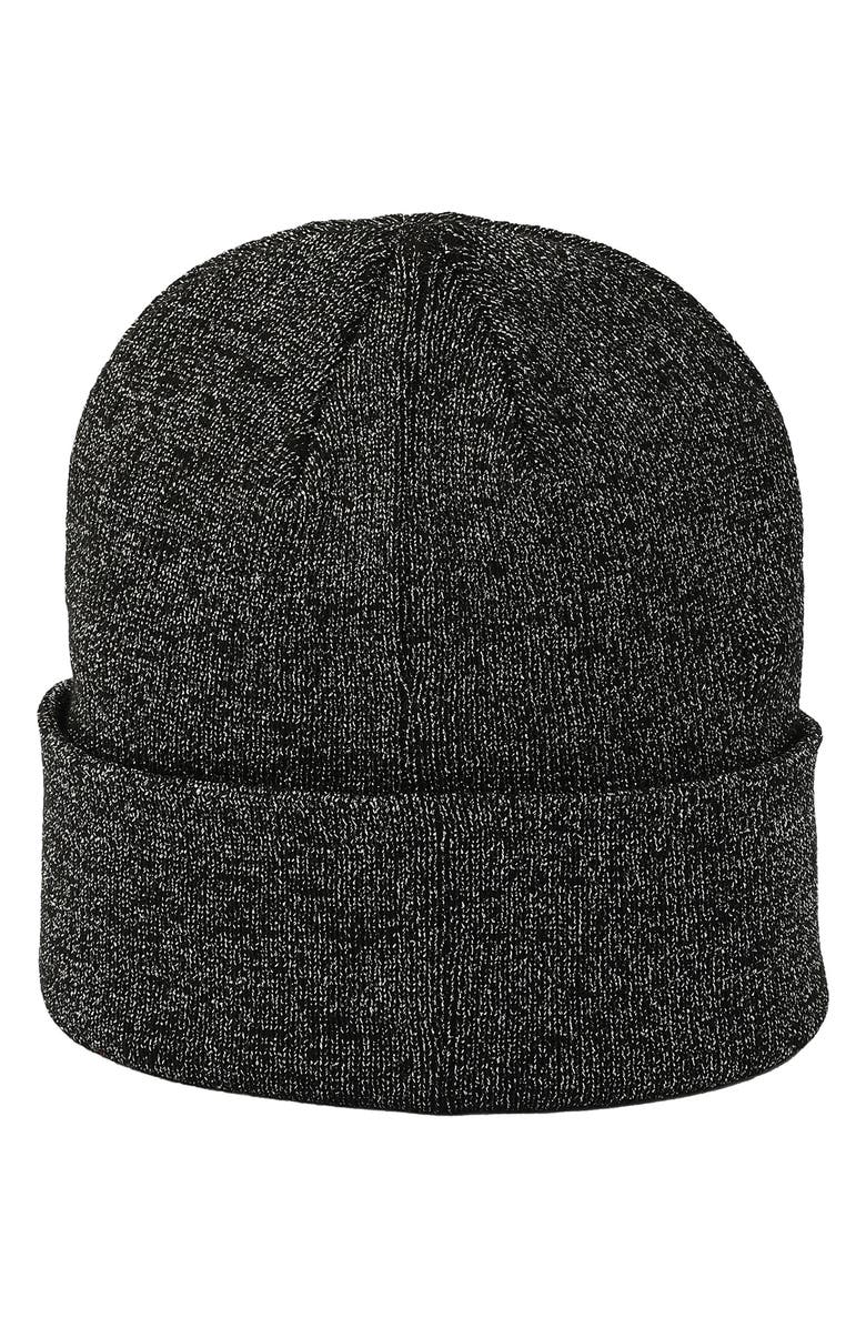 Kate Spade New York metallic beanie, Alternate, color, Black