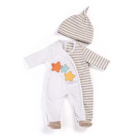 Gender Neutral Pajamas Outfit for 15 3/4" Baby Doll