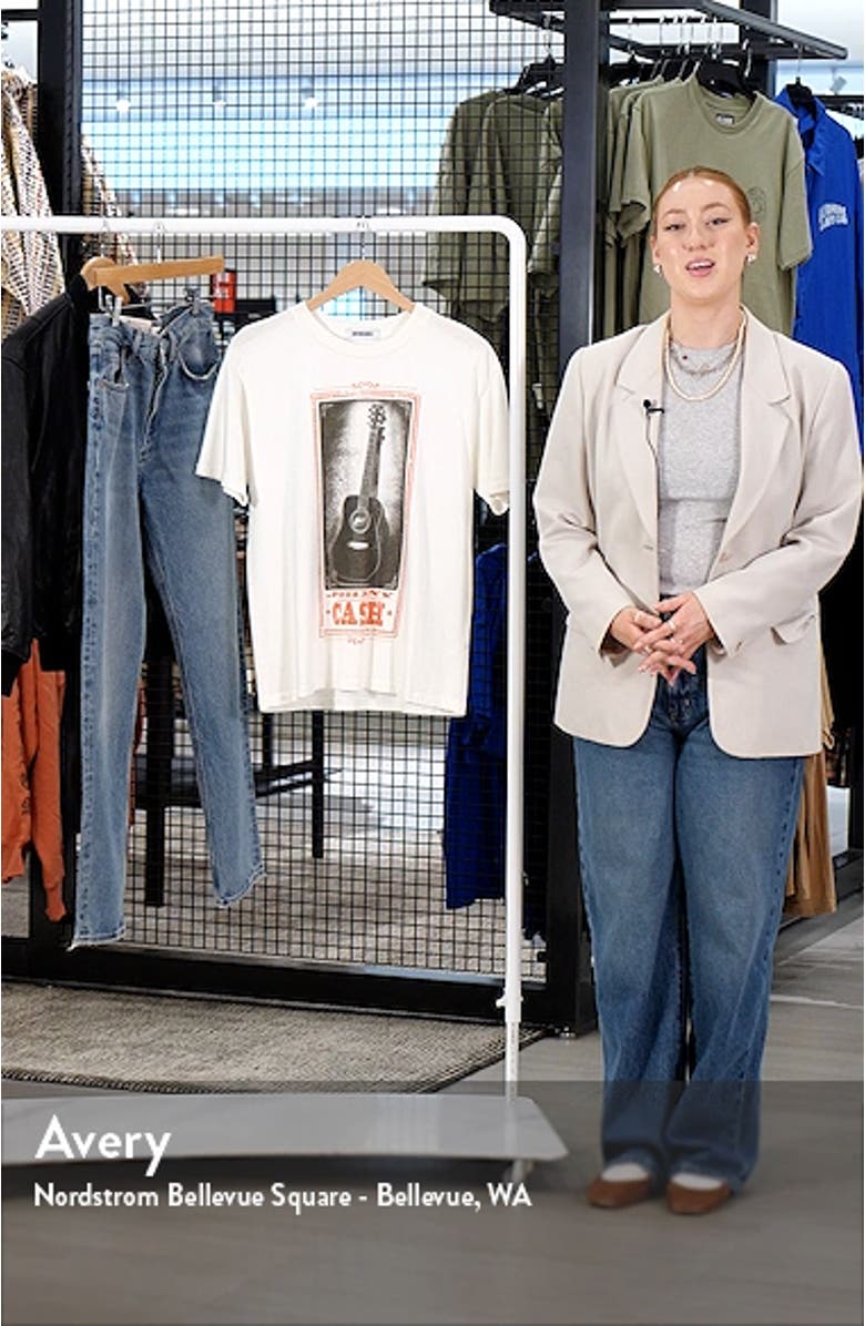 Johnny Cash Cotton Graphic T-Shirt, sales video thumbnail