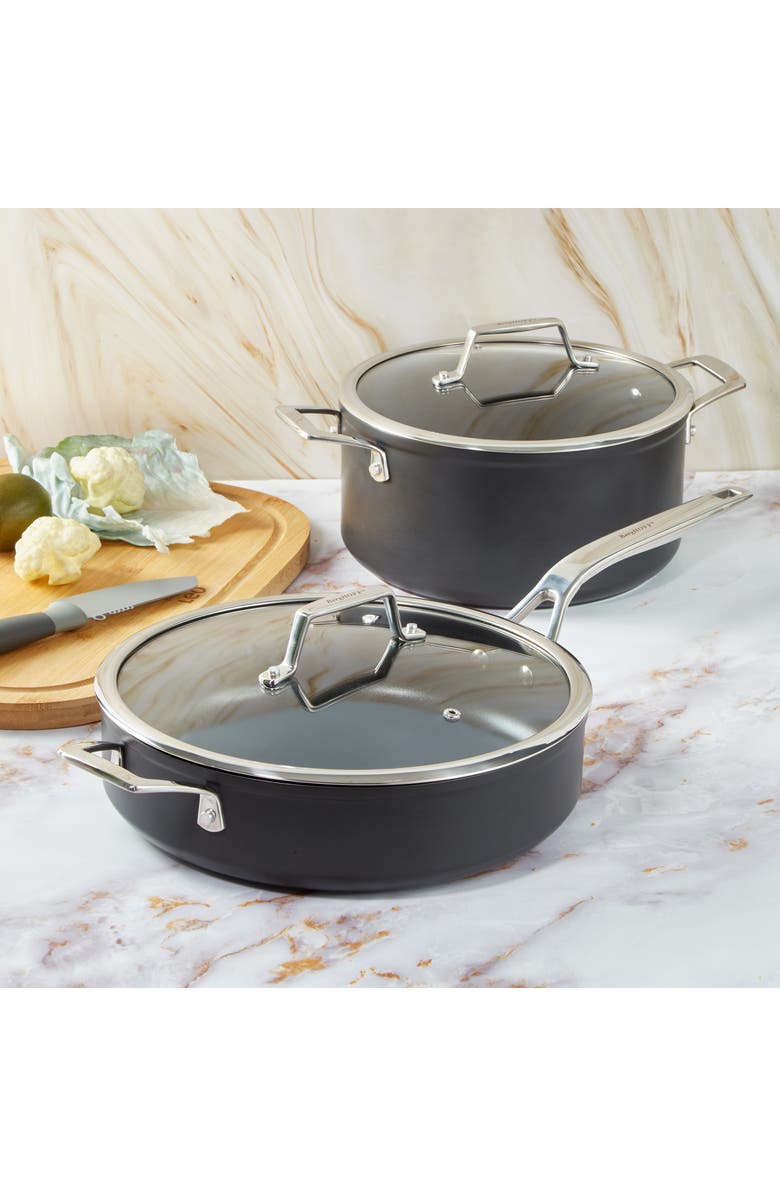 BergHOFF Hard Anodized 4-Piece Cookware Set, Alternate, color, Black