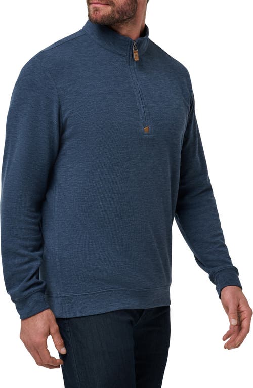 Travismathew Cloud Quarter Zip In Blue