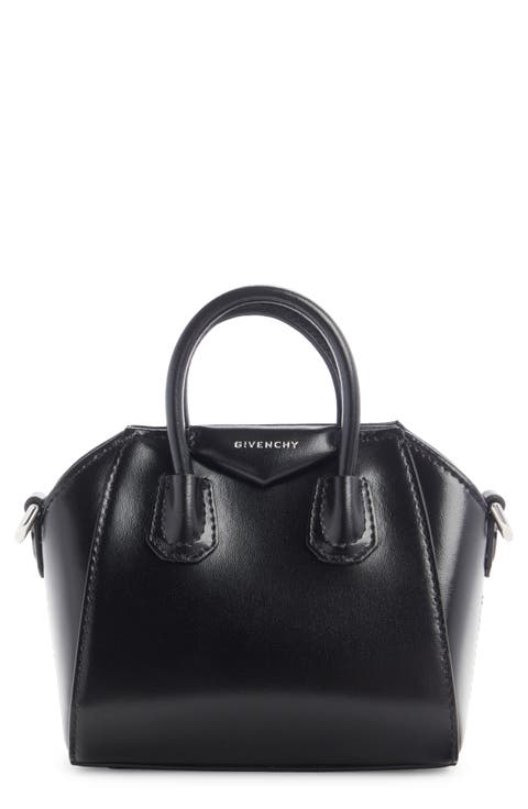 Micro Antigona Leather Satchel