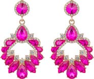 EYE CANDY LOS ANGELES Ari Crystal Statement Drop Earrings