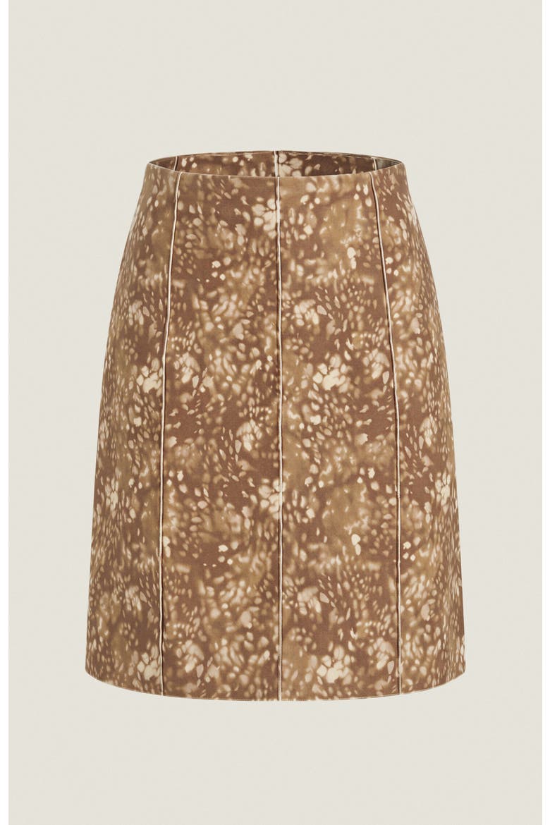 Isha Velvet Skirt, Alternate, color, Cedar Multi