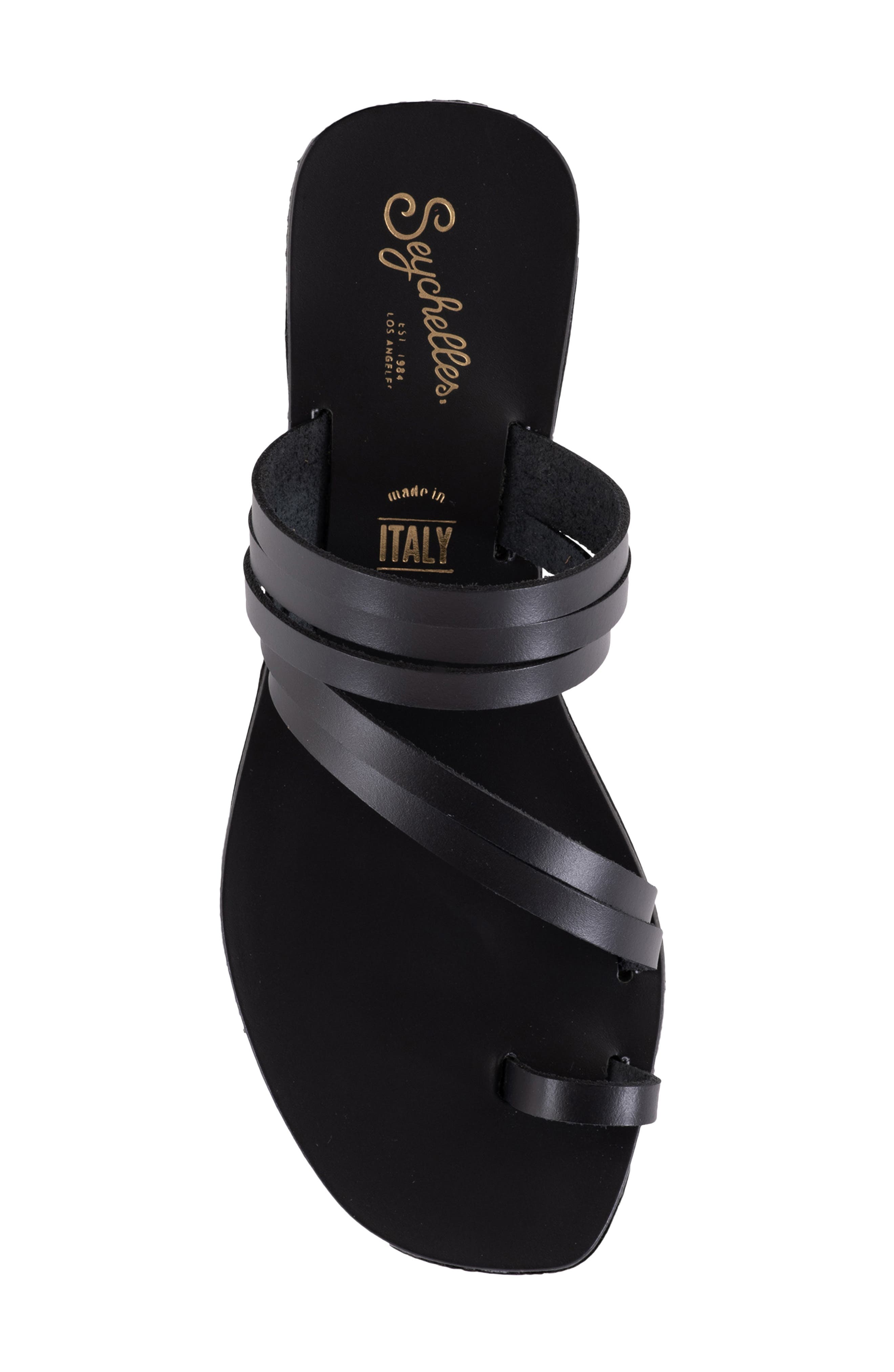 Seychelles Summer Rain Toe Loop Sandal, Alternate, color, Black