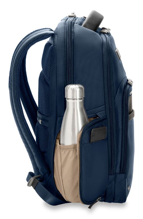 Briggs & Riley Medium Work Backpack In Navy