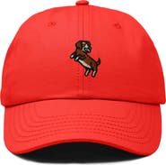 Dalix Dachshund Embroidered Dad Cap