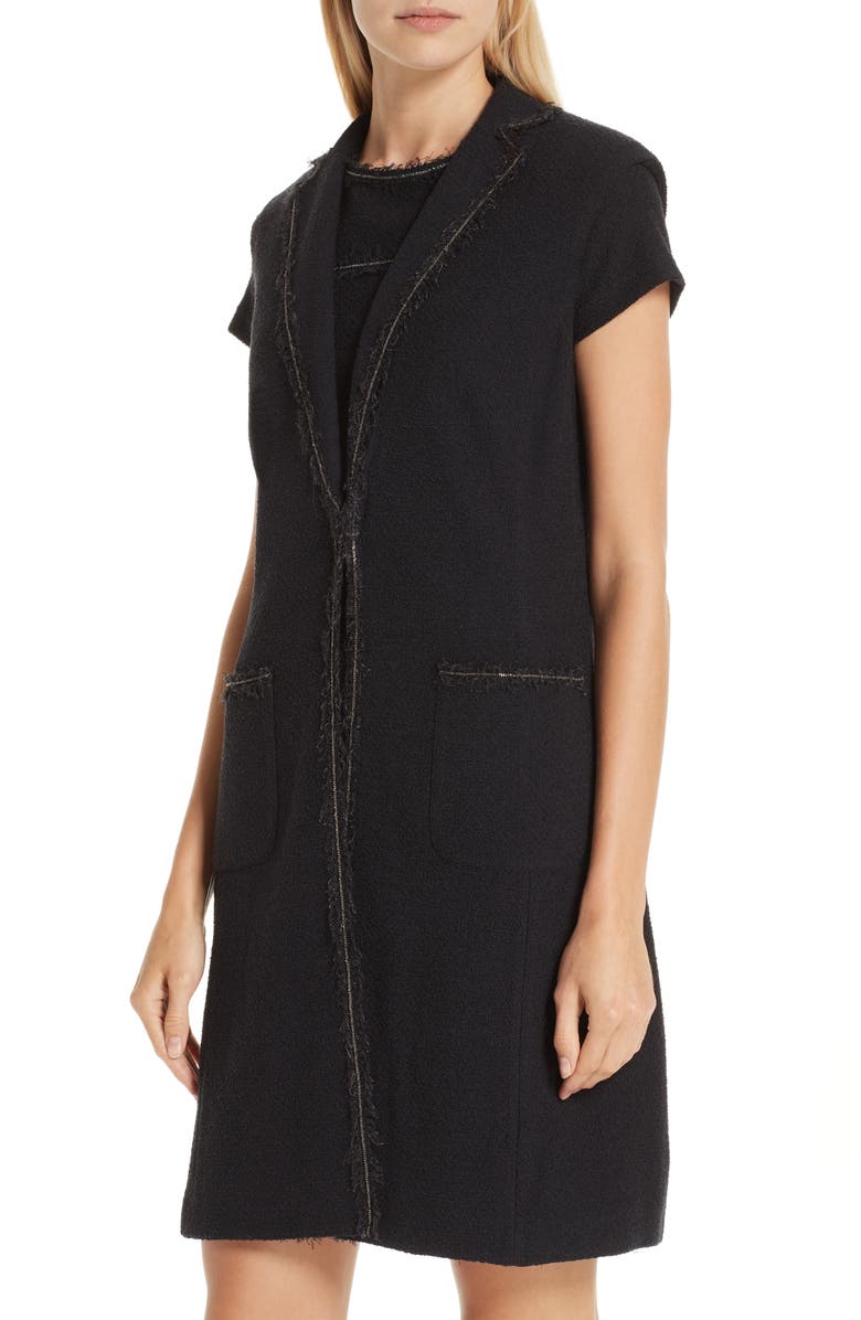 St. John Collection Bouclé Knit Vest, Alternate, color, 