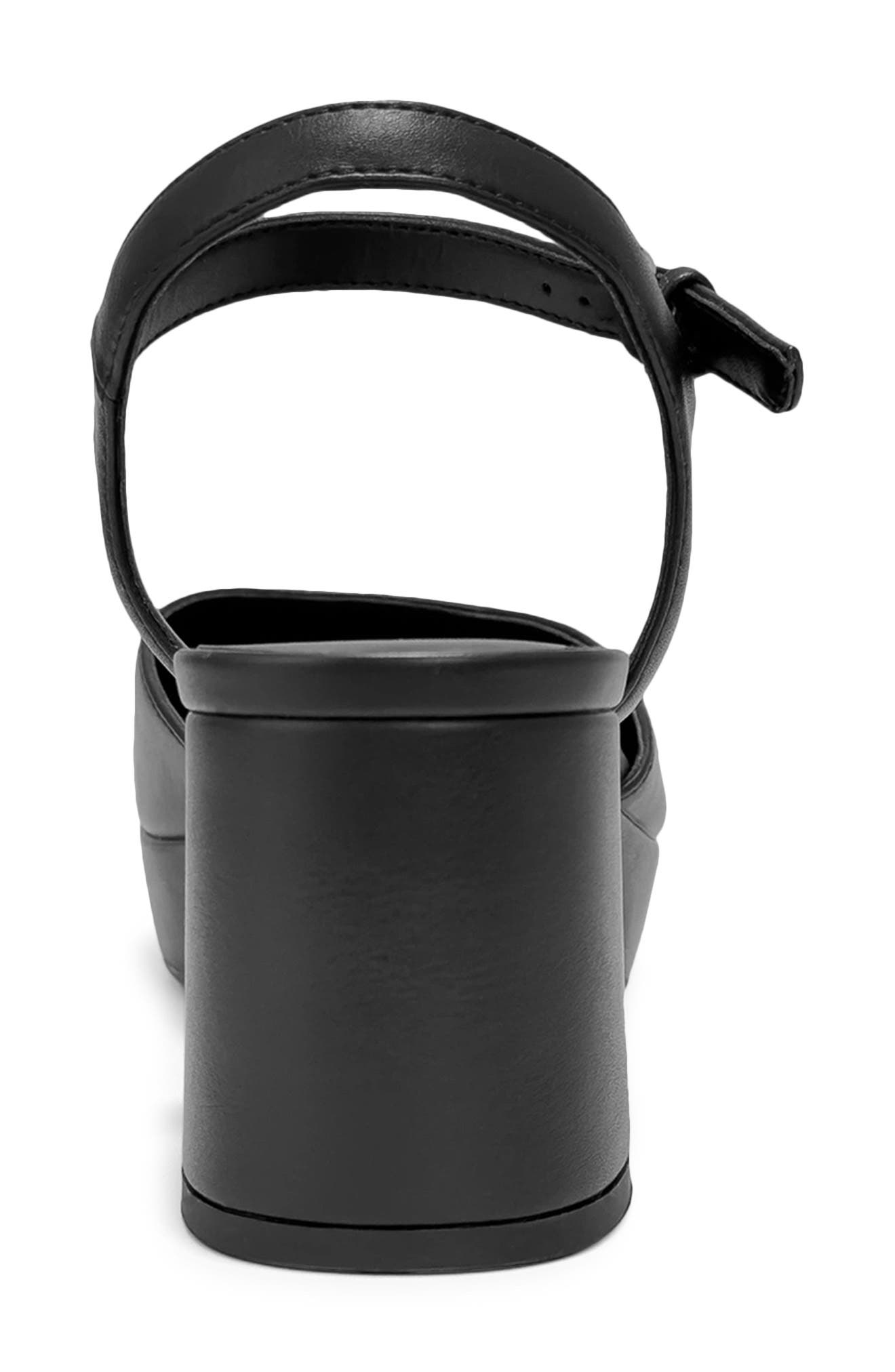 Senna Faux Leather Sandal, Alternate, color, BLK BLACK