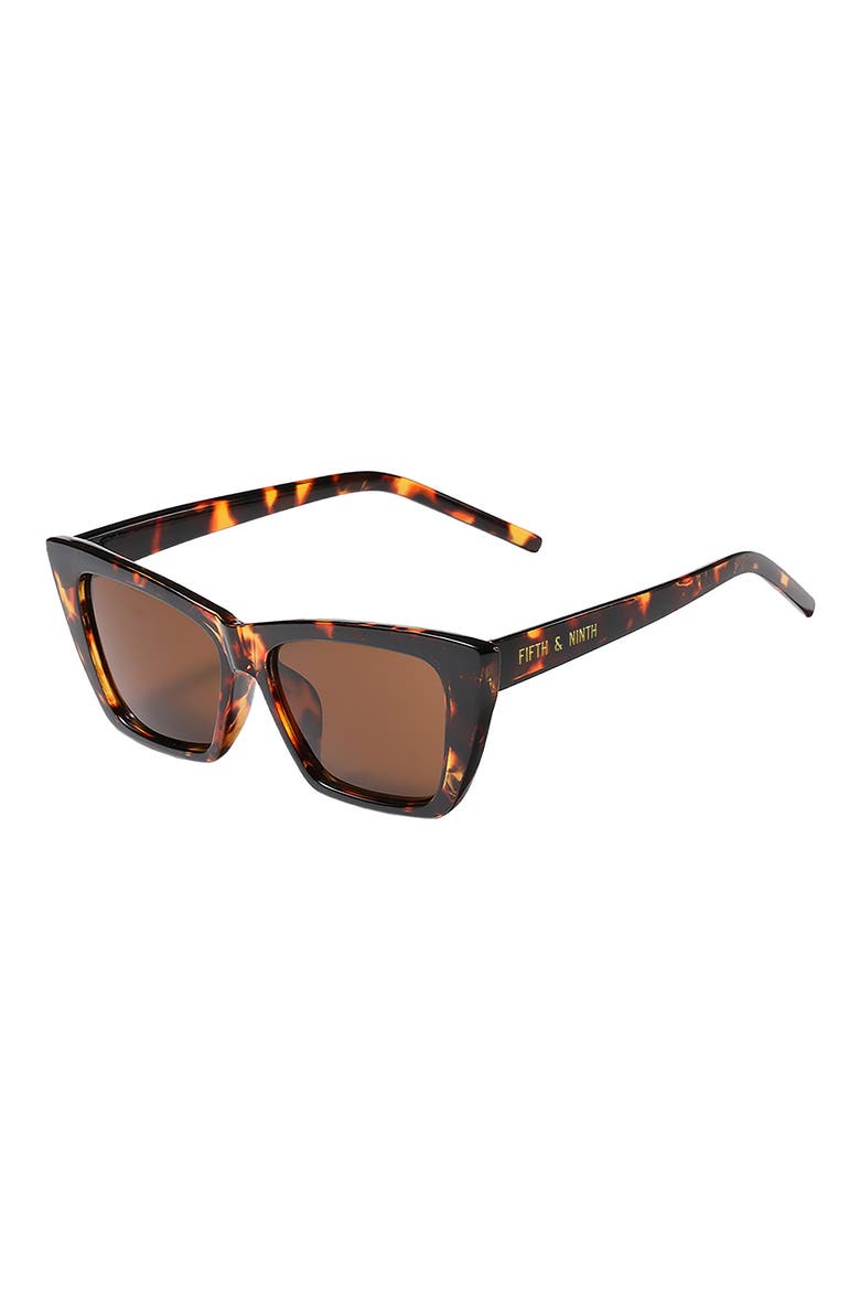 Ainsley 68mm Cat Eye Sunglasses, Main, color, TORTE/ BROWN