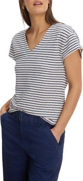 NIC+ZOE Diamond Stripe Top