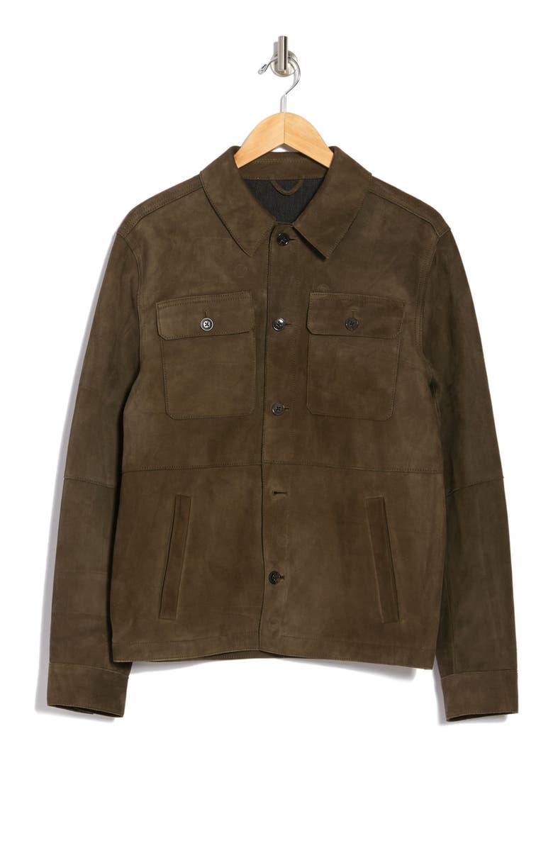 Michael Kors Suede Shirt Jacket, Alternate, color,
