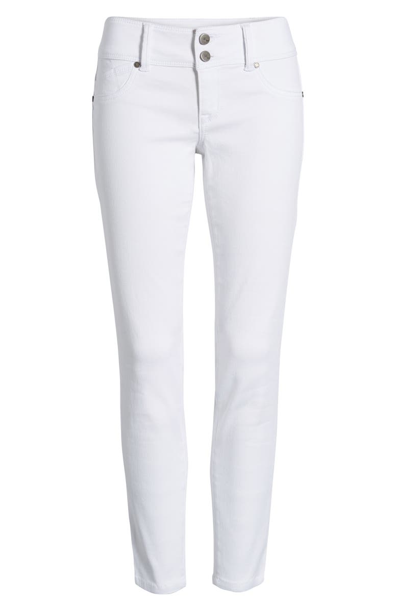 1822 Denim Double Button Skinny Jeans, Alternate, color,