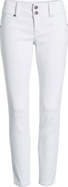 1822 Denim Double Button Skinny Jeans