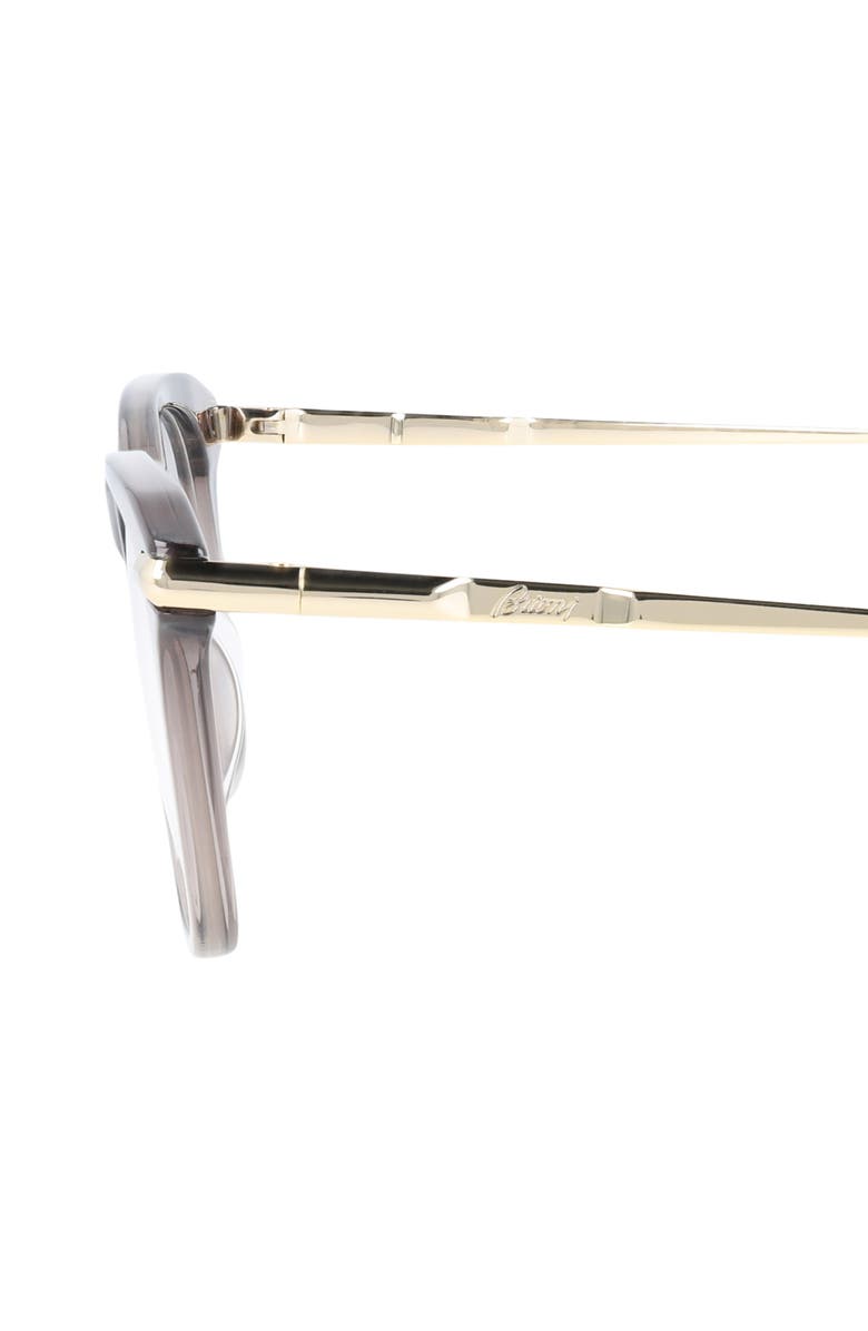 Brioni Novelty 50mm Square Optical Glasses, Alternate, color, 