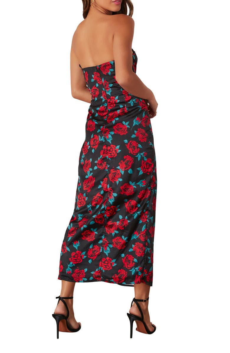 VICI Collection Lovestruck Floral Strapless Dress, Alternate, color,