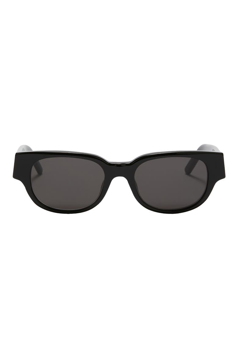 Redondo Oval Sunglasses, Main, color, BLACK DARK GREY
