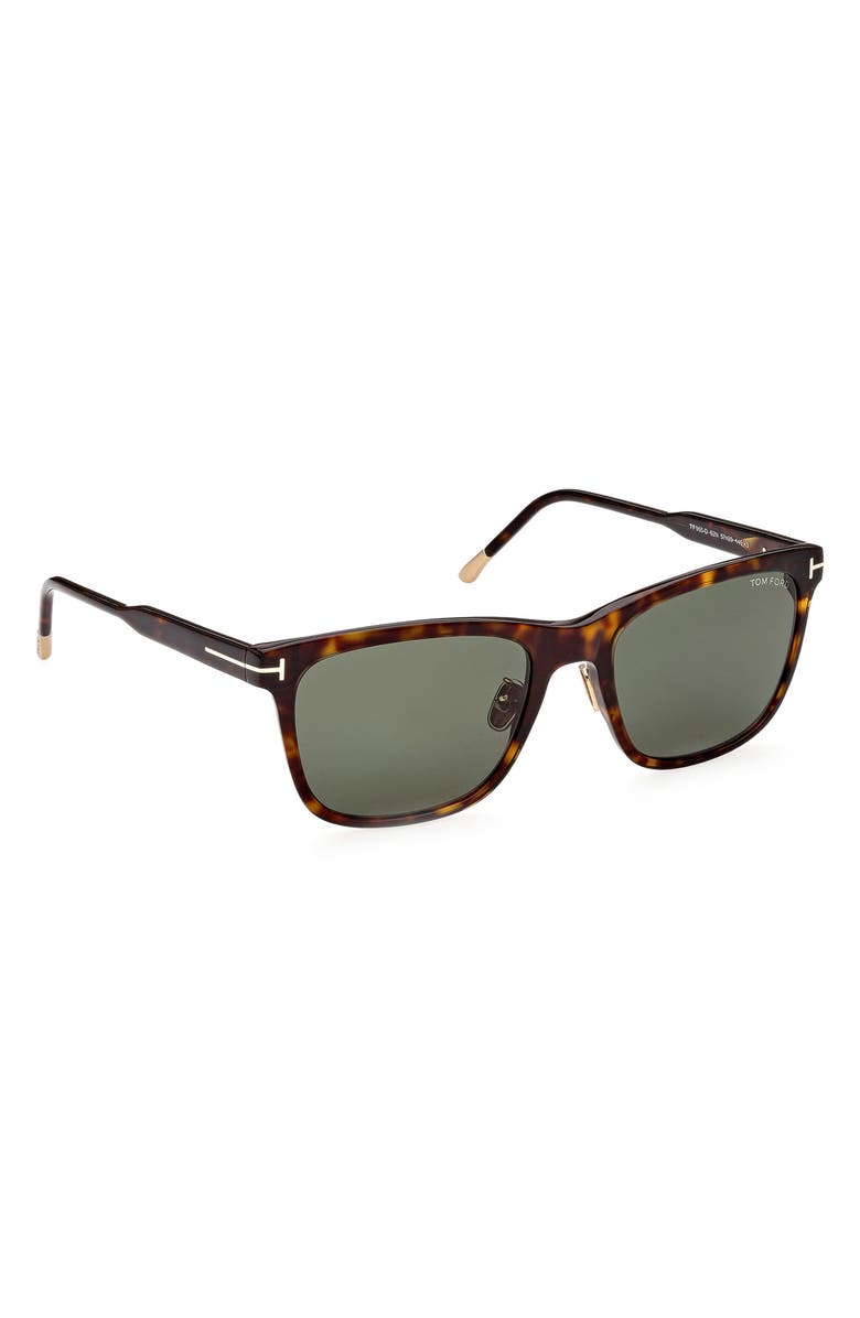 TOM FORD 57mm Square Sunglasses, Alternate, color, 