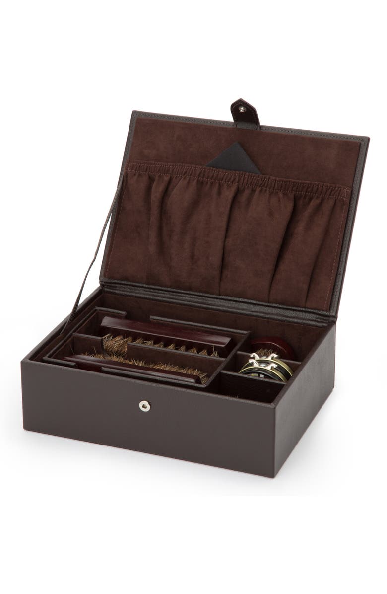 WOLF Blake Shoe Shine Kit, Alternate, color, Brown