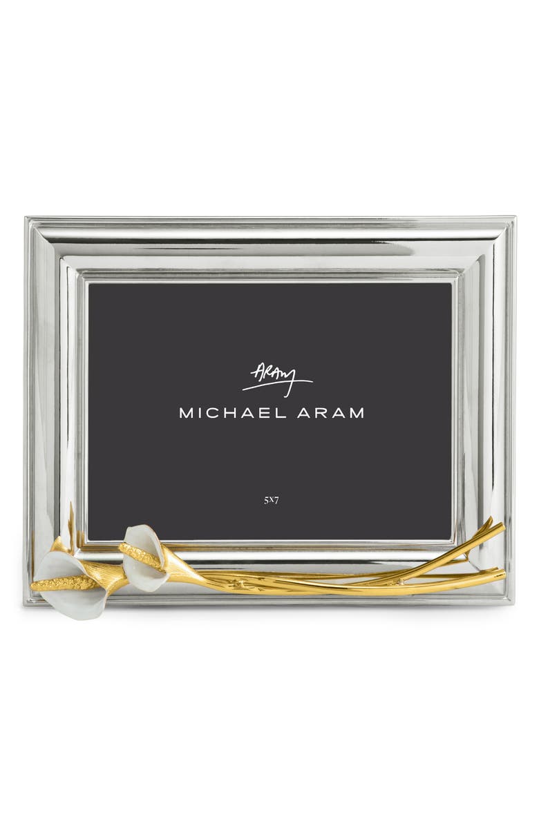Michael Aram Calla Lily Picture Frame, Main, color, 5X7