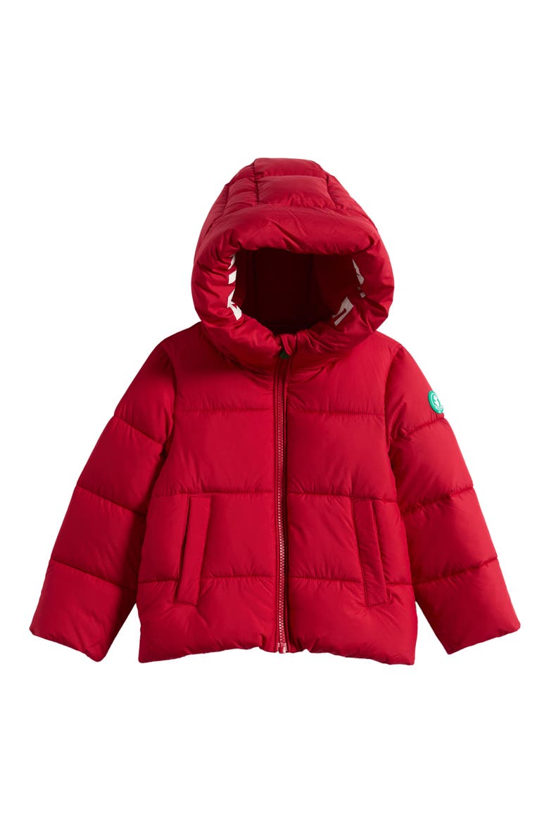 Kids' Elm Hooded Puffer Jacket, Main, color, TANGO RED