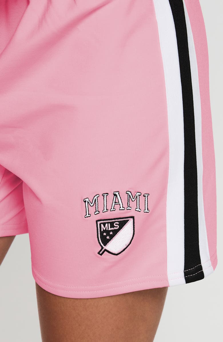 Princess Polly Bend It Stripe Shorts, Alternate, color, Pink