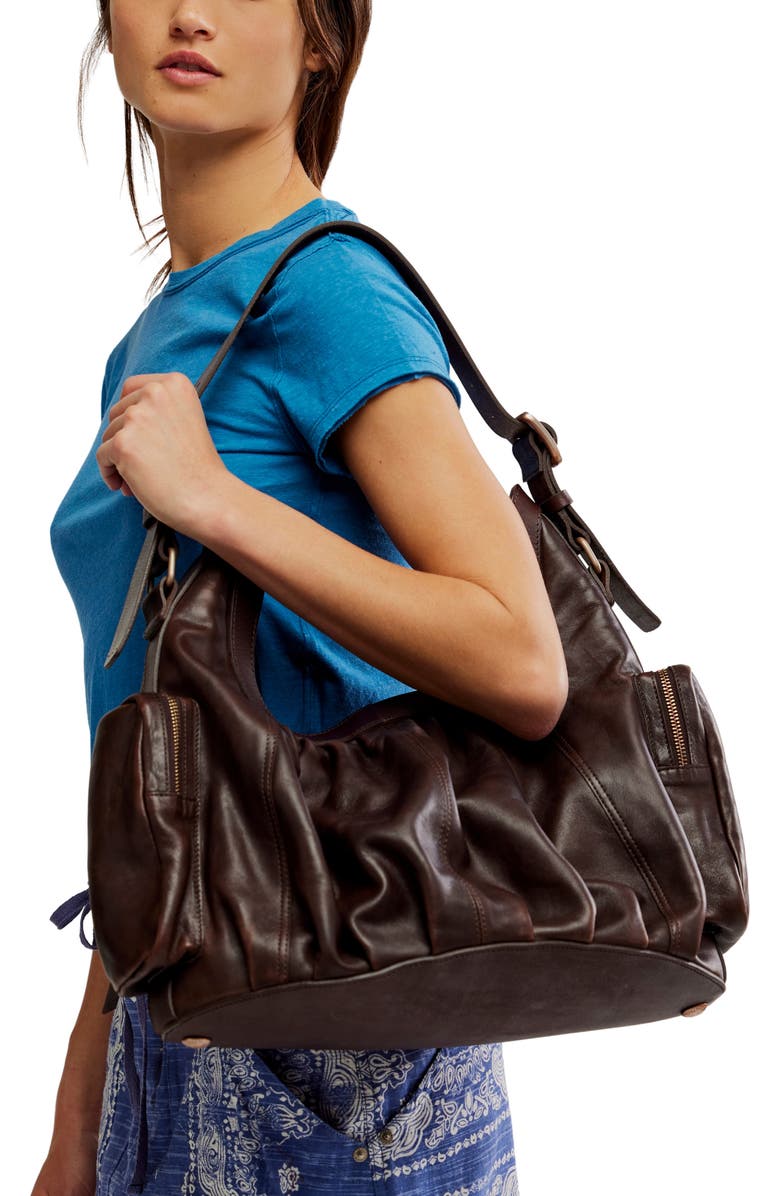 Free People We The Free Hattie Leather Shoulder Bag, Alternate, color,