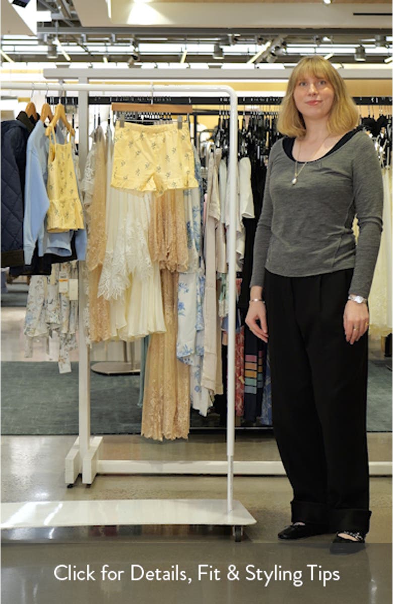 Kids' Ruffle Linen Blend Shorts, sales video thumbnail