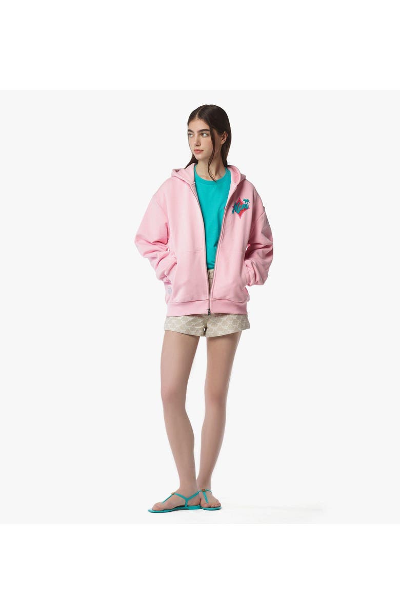MCM x SNIPES Zip Hoodie, Alternate, color, Pink