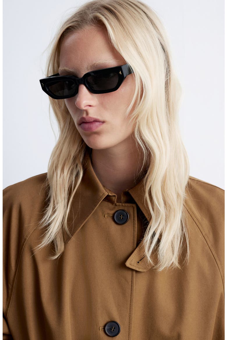 Cotton Trench Coat, Alternate, color, OLIVE GREEN