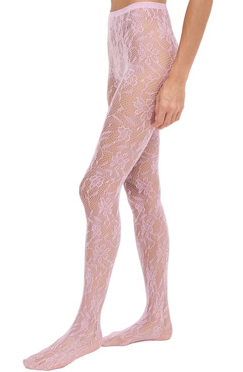 Aria Floral Fishnet Tights