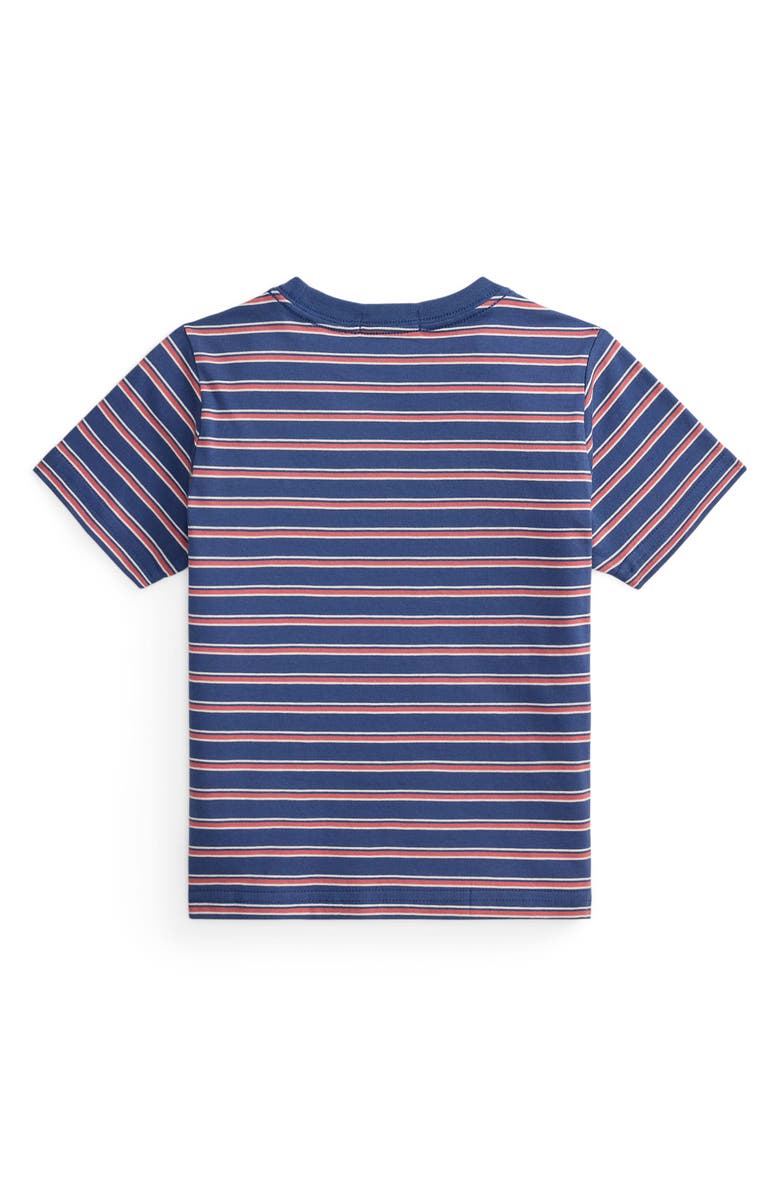 Polo Ralph Lauren Kids' Stripe Cotton T-Shirt, Alternate, color, Old Royal Multi