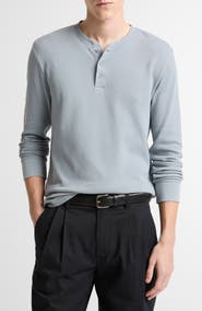 Vince Jacquard Long Sleeve Henley