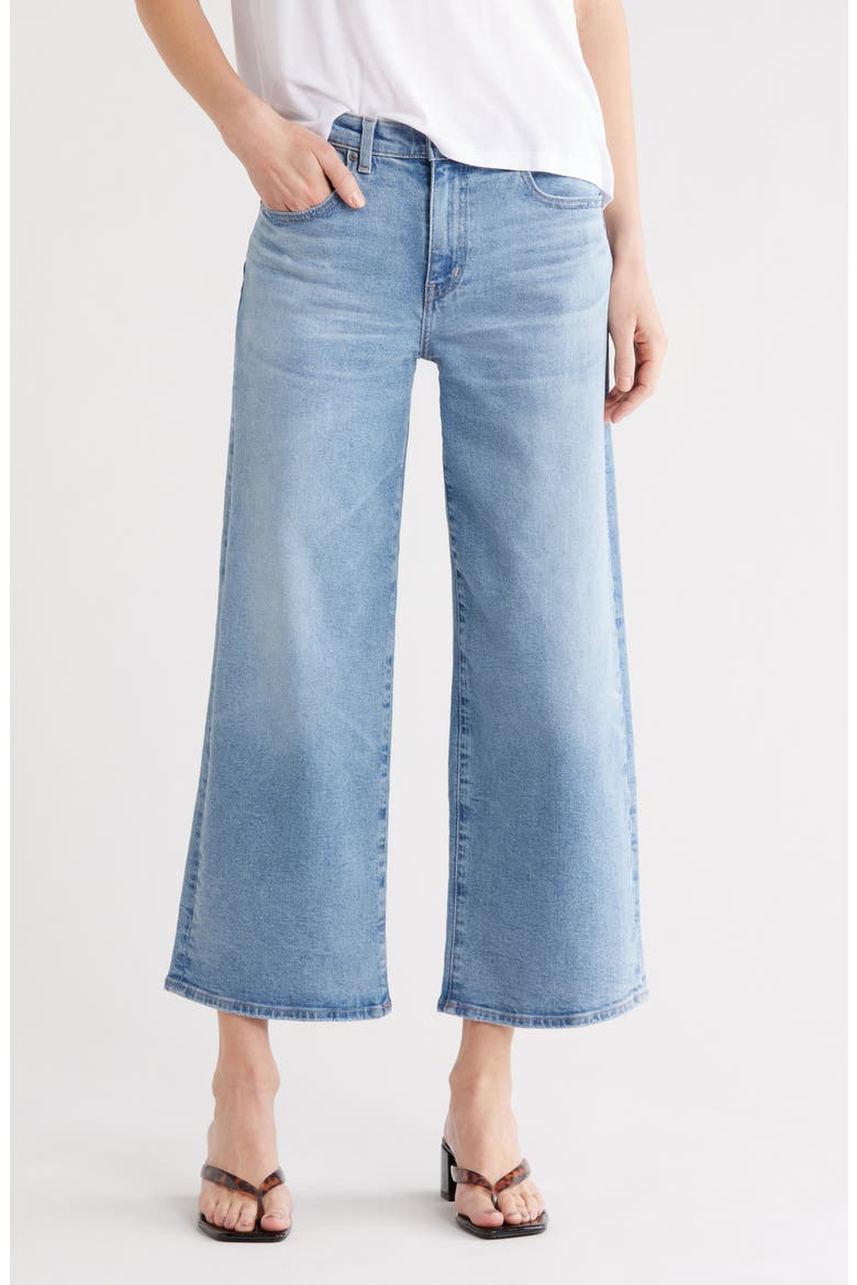 Cherise Crop Wide Leg Jeans, Main, color, AFTERGLOW