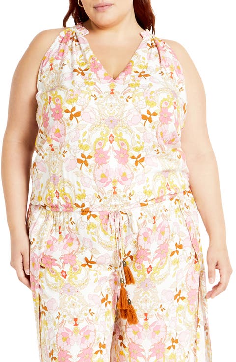 Sky Sleeveless Top (Plus)