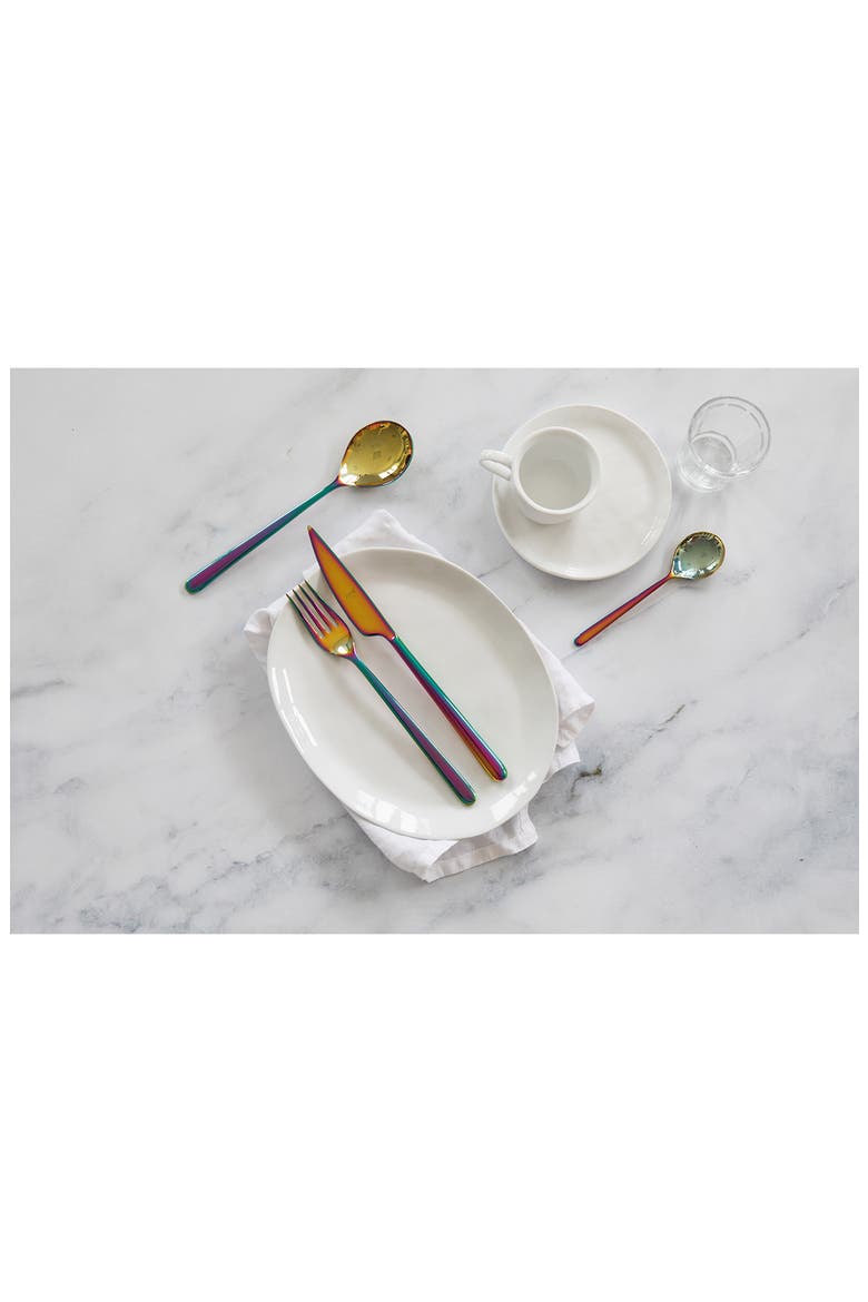 Linea 5-Piece Place Setting, Alternate, color, IRIDESCENT