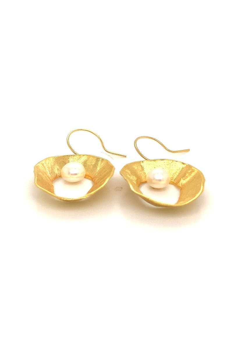 Esin Akan Sea & Moon Medium Earring, Sterling Silver with Gold Plate, Alternate, color, Gold Plated