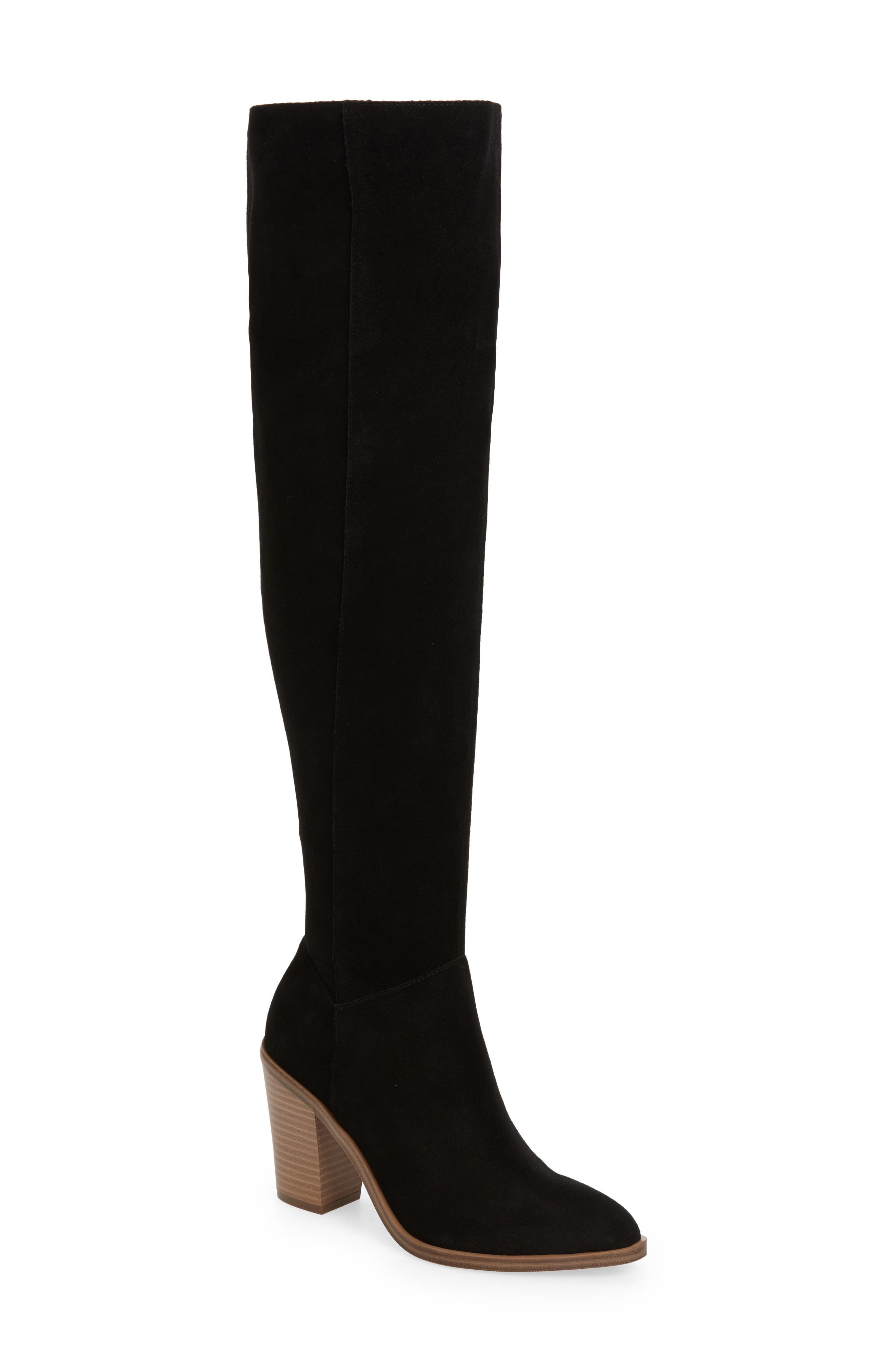 Hensley Over the Knee Boot, Main, color, BLACK