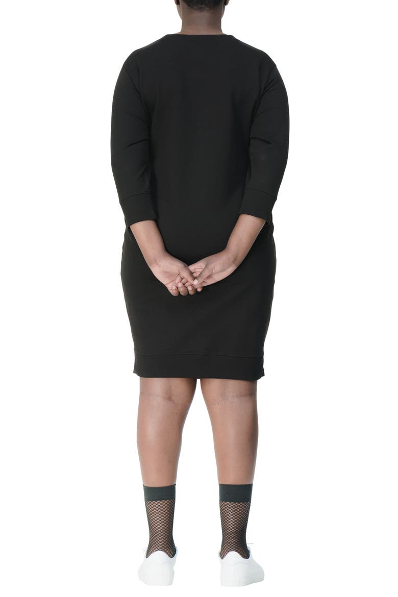 Misa Tie Front Dress, Alternate, color, BLACK