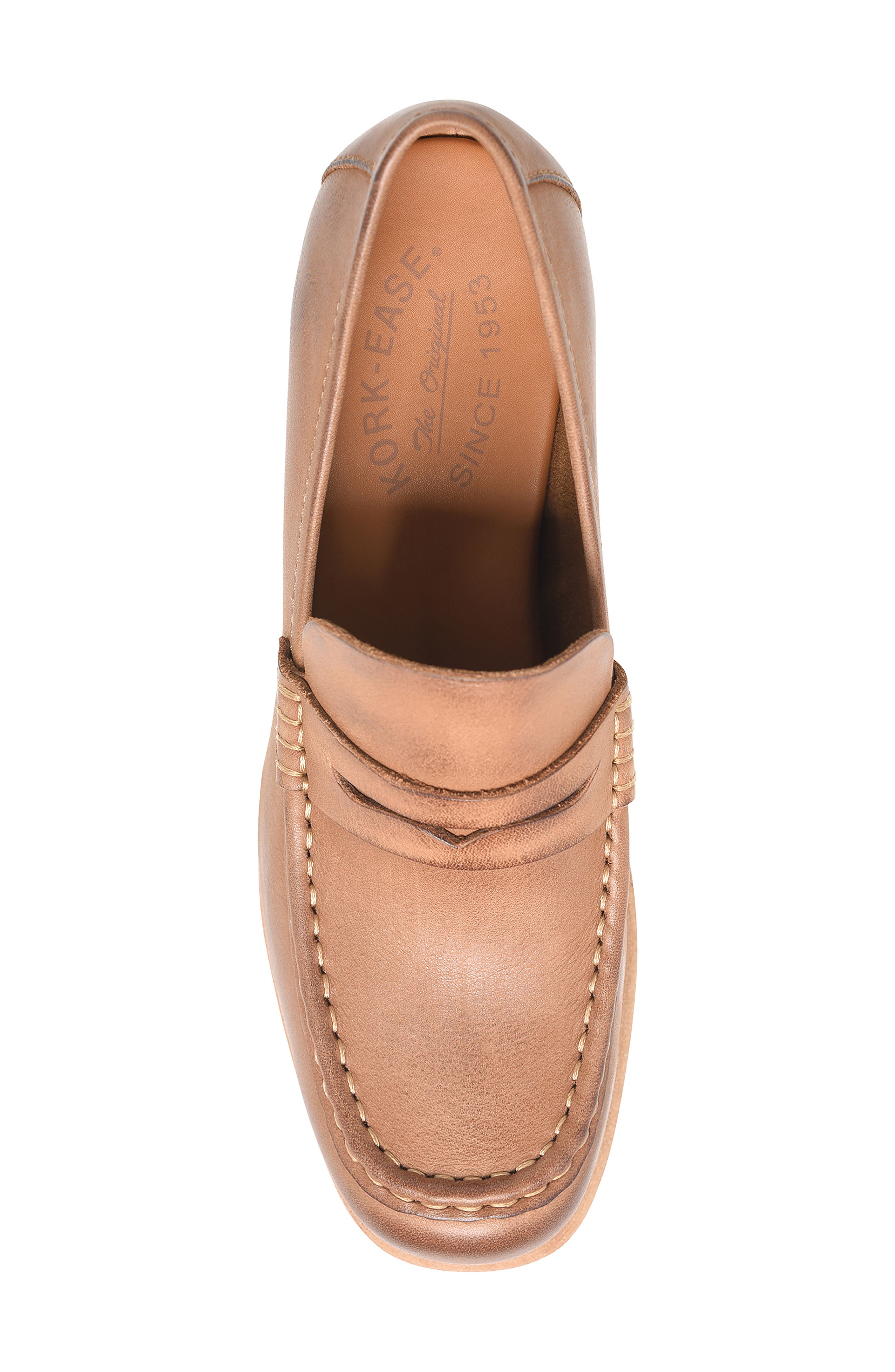 Kork-Ease<sup>®</sup> Barbara Platform Penny Loafer Pump, Alternate, color, Brown