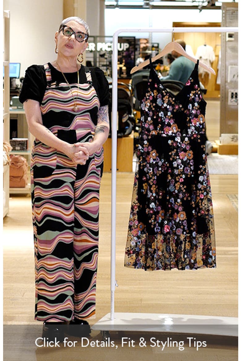 Sequin Floral Mesh Dress video