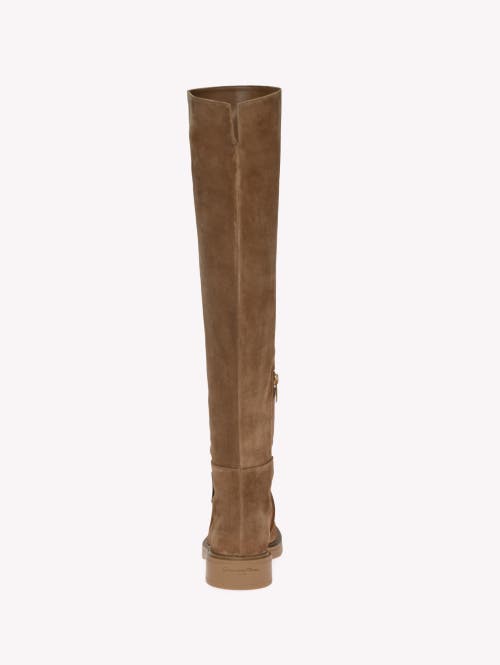 Gianvito Rossi Suede Over-the-knee Boots In Brown