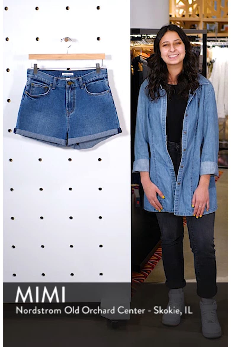 High Tide Cuffed Denim Shorts video