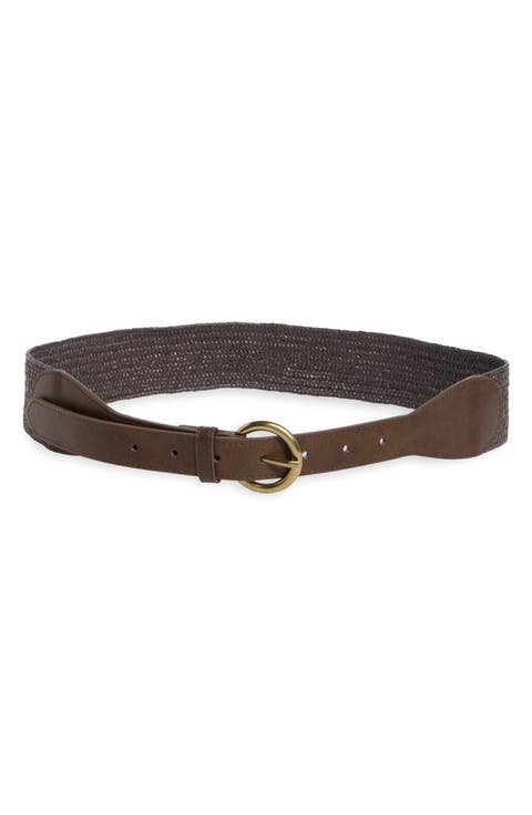 Tapered Faux Straw Belt