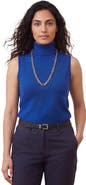 Jessica London Carefree Cashmere Sleeveless Turtleneck Shell