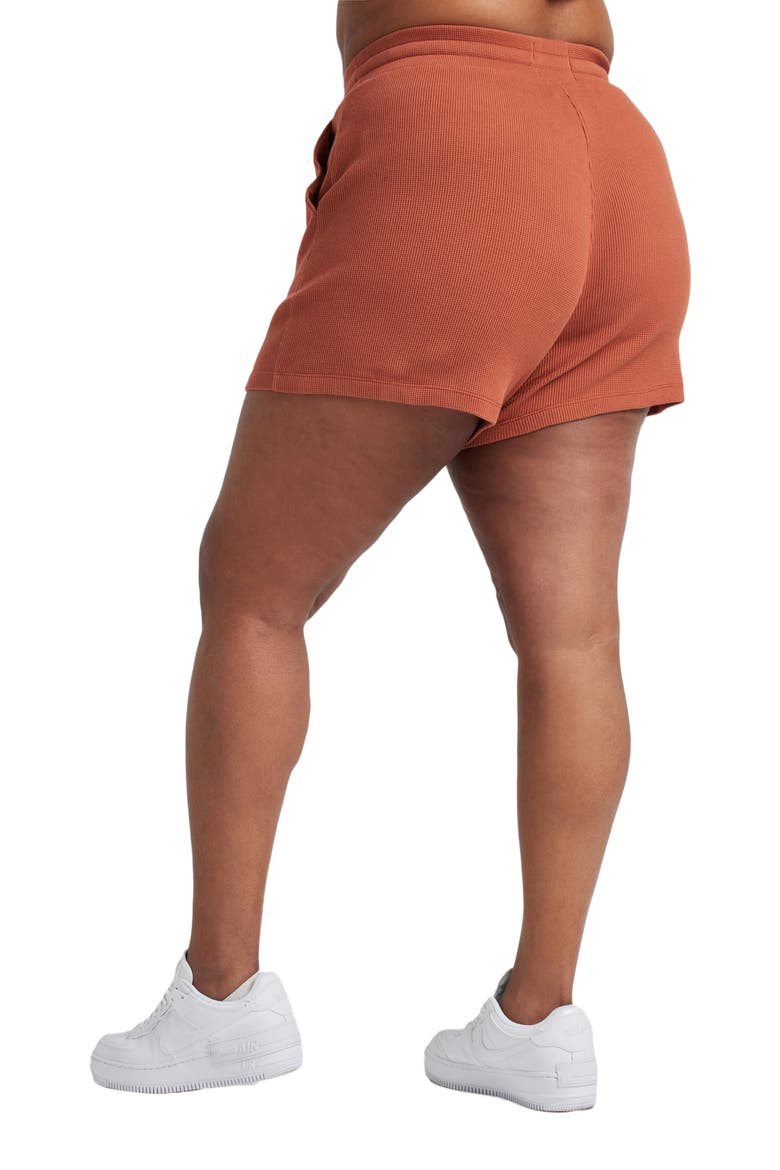 Organic Cotton Drawstring Short, Alternate, color, Baked Clay