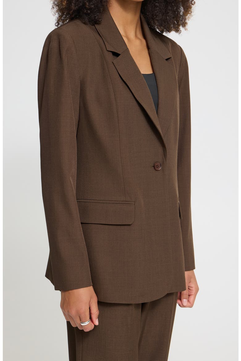 Ihfaval Long Blazer, Alternate, color, SLATE BLACK MELANGE